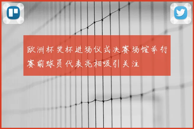 欧洲杯奖杯进场仪式决赛场馆举行赛前球员代表亮相吸引关注